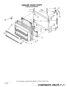 09 - Freezer Door , Miscellaneous parts for Whirlpool Refrigerator ET22DMXSW01 from AppliancePartsPros.com