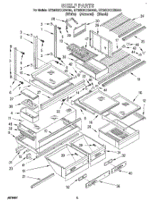 04 - Shelf, Lit / Optional parts for Whirlpool Refrigerator ET25DKXBN00 from AppliancePartsPros.com