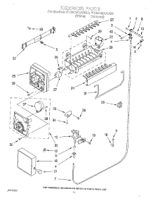 07 - Icemaker parts for Whirlpool Refrigerator ET25DMXAW00 from AppliancePartsPros.com