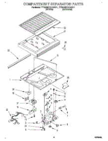 03 - Compartment Separator parts for Whirlpool Refrigerator TT20BKXAW01 from AppliancePartsPros.com