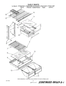 05 - Shelf parts for Whirlpool Refrigerator ET20AKXSW07 from AppliancePartsPros.com