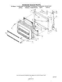 06 - Freezer Door parts for Whirlpool Refrigerator ET20AKXSW07 from AppliancePartsPros.com