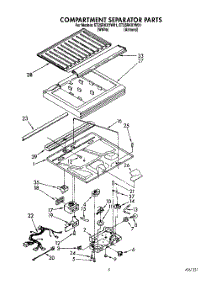 04 - Compartment Separator parts for Whirlpool Refrigerator ET25RKXYN01 from AppliancePartsPros.com