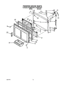 08 - Freezer Door parts for Whirlpool Refrigerator ET25RKXYN01 from AppliancePartsPros.com