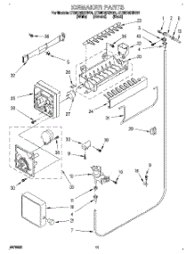07 - Icemaker parts for Whirlpool Refrigerator ET25DMXBN01 from AppliancePartsPros.com