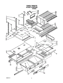 05 - Shelf, Lit / Optional parts for Whirlpool Refrigerator ET22DKXZN00 from AppliancePartsPros.com