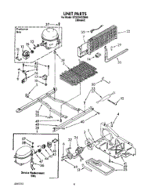 06 - Unit parts for Whirlpool Refrigerator ET22DKXZN00 from AppliancePartsPros.com