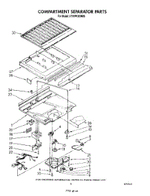 04 - Compartment Separator parts for Whirlpool Refrigerator ET18PKXSW05 from AppliancePartsPros.com