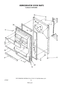 08 - Refrigerator Door , Not Illustrated parts for Whirlpool Refrigerator ET18PKXSW05 from AppliancePartsPros.com