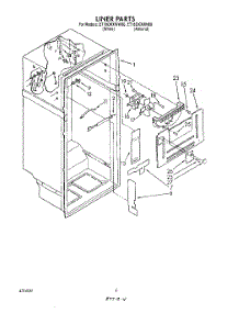 03 - Liner parts for Whirlpool Refrigerator ET18OKXWW00 from AppliancePartsPros.com