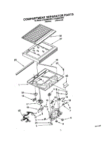 03 - Compartment Separator parts for Whirlpool Refrigerator ET22DMXAN02 from AppliancePartsPros.com