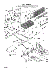 05 - Unit parts for Whirlpool Refrigerator ET25PKXAW00 from AppliancePartsPros.com
