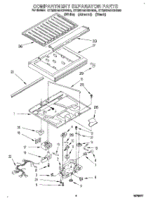 03 - Compartment Separator parts for Whirlpool Refrigerator ET25DMXBN00 from AppliancePartsPros.com