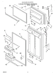 02 - Door parts for Whirlpool Refrigerator ET20PMXDN04 from AppliancePartsPros.com
