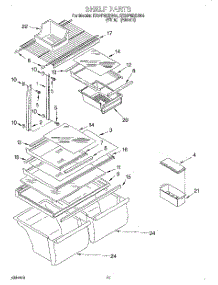 06 - Shelf, Lit / Optional parts for Whirlpool Refrigerator ET20PMXDN04 from AppliancePartsPros.com