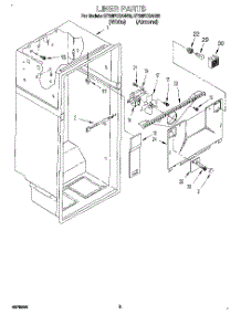 02 - Liner parts for Whirlpool Refrigerator ET22PKXAW03 from AppliancePartsPros.com