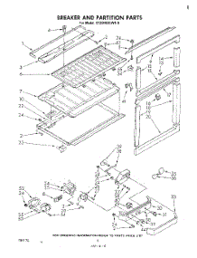 04 - Breaker And Partition parts for Whirlpool Refrigerator ET20HKXLWR0 from AppliancePartsPros.com