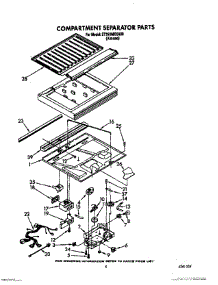 04 - Compartment Separator parts for Whirlpool Refrigerator ET25DMXXN00 from AppliancePartsPros.com