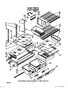 05 - Shelf, Lit / Optional parts for Whirlpool Refrigerator ET25DMXXN00 from AppliancePartsPros.com