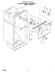02 - Liner parts for Whirlpool Refrigerator ET22PKXDN00 from AppliancePartsPros.com