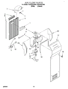 10 - Air Flow parts for Whirlpool Refrigerator TS22AWXDN00 from AppliancePartsPros.com