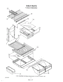 05 - Shelf parts for Whirlpool Refrigerator ET20NKXSW20 from AppliancePartsPros.com
