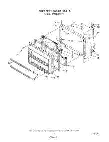 06 - Freezer Door parts for Whirlpool Refrigerator ET20NKXSW20 from AppliancePartsPros.com