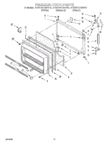 07 - Freezer Door parts for Whirlpool Refrigerator ET20HDXBN00 from AppliancePartsPros.com