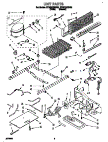 Unit parts for Whirlpool Refrigerator ET25DQRBN02 from AppliancePartsPros.com