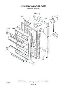 08 - Refrigerator Door , Lit / Optional parts for Whirlpool Refrigerator ET20NKXSW20 from AppliancePartsPros.com