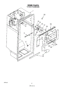 03 - Liner parts for Whirlpool Refrigerator ET22DMXSW00 from AppliancePartsPros.com