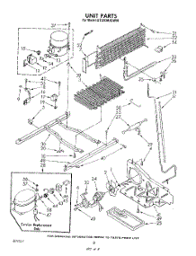 06 - Unit parts for Whirlpool Refrigerator ET22DMXSW00 from AppliancePartsPros.com