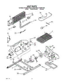 06 - Unit parts for Whirlpool Refrigerator ET18ZKXYG00 from AppliancePartsPros.com