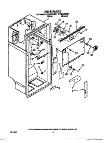 03 - Liner parts for Whirlpool Refrigerator ET25DMXWW01 from AppliancePartsPros.com