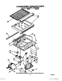 04 - Compartment Separator parts for Whirlpool Refrigerator ET25DMXWW01 from AppliancePartsPros.com