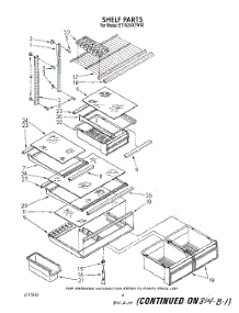 05 - Shelf parts for Whirlpool Refrigerator ET18ZKXTW02 from AppliancePartsPros.com