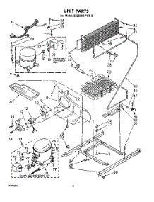 05 - Unit parts for Whirlpool Refrigerator ET20EKXPWR0 from AppliancePartsPros.com