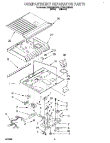 03 - Compartment Separator parts for Whirlpool Refrigerator ET25DQRBW02 from AppliancePartsPros.com