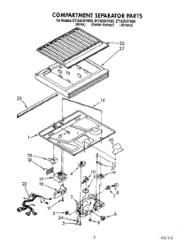 03 - Compartment Separator parts for Whirlpool Refrigerator ET18ZKXYN00 from AppliancePartsPros.com