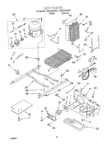 09 - Unit parts for Whirlpool Refrigerator TS22AQXGW01 from AppliancePartsPros.com