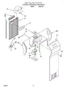 10 - Air Flow parts for Whirlpool Refrigerator TS22AQXGW01 from AppliancePartsPros.com