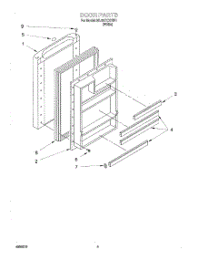 04 - Door parts for Whirlpool Refrigerator ML05CCXHW1 from AppliancePartsPros.com