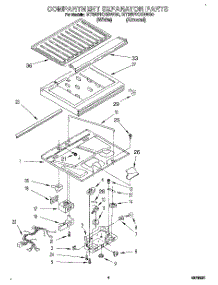 03 - Compartment Separator parts for Whirlpool Refrigerator ET25PKXBN00 from AppliancePartsPros.com