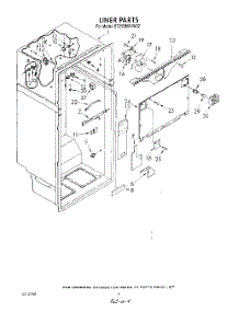 03 - Liner parts for Whirlpool Refrigerator ET25DMXVW02 from AppliancePartsPros.com