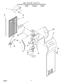 10 - Air Flow parts for Whirlpool Refrigerator GD27DQXFW01 from AppliancePartsPros.com