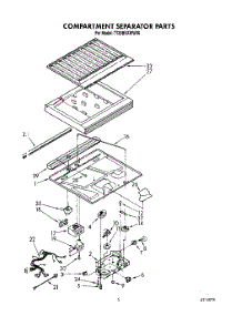 03 - Compartment Separator parts for Whirlpool Refrigerator TT20BKXWW00 from AppliancePartsPros.com