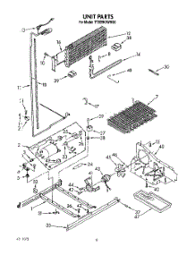 06 - Unit parts for Whirlpool Refrigerator TT20BKXWW00 from AppliancePartsPros.com