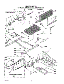 06 - Unit parts for Whirlpool Refrigerator ET22PKXAN00 from AppliancePartsPros.com