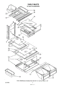 05 - Shelf parts for Whirlpool Refrigerator ET20GMXWW00 from AppliancePartsPros.com