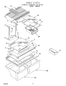 05 - Shelf, Lit / Optional parts for Whirlpool Refrigerator ET21PKXFN01 from AppliancePartsPros.com
